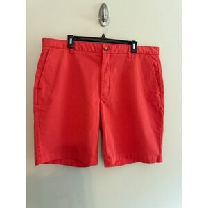 Vineyard Vines Breaker Shorts Size 38 Red Casual Flat Front‎